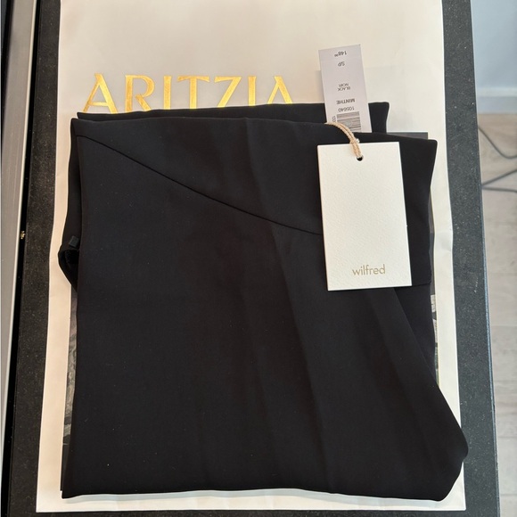 NWT (Black) Aritzia Wilfred Minthe Dress - Picture 2 of 6